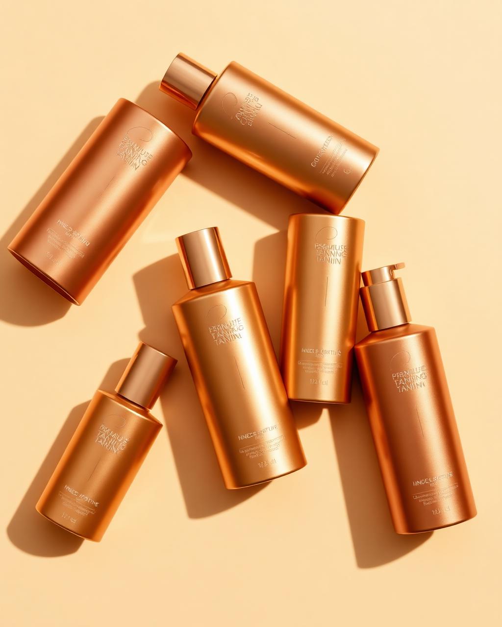 Premium tanning lotion bottles